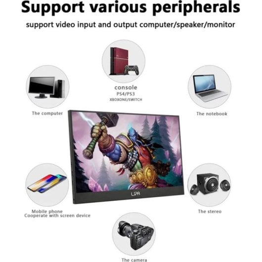 Lipa AX-60 Monitor Portátil 15.6" LED UltraHD 4K