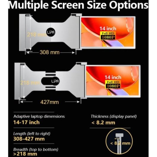 Lipa S14 Monitor Portátil 14" LED IPS FullHD