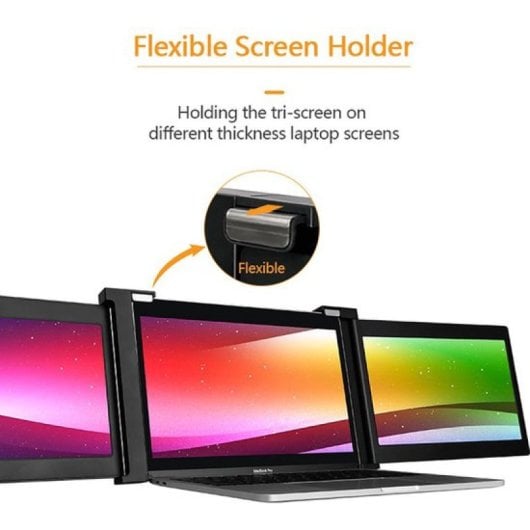 Lipa HDR-70 Monitor Triple Pantalla para Portátil 11.6" LED FullHD