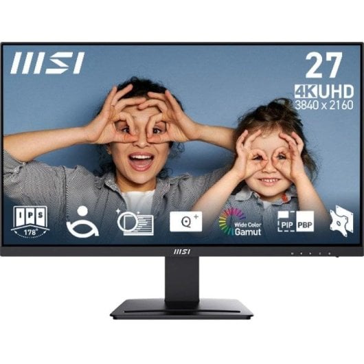 Monitor MSI PRO MP273U 27" UltraHD 4K 60Hz IPS HDR10 Altifalantes 4ms Multitarefa