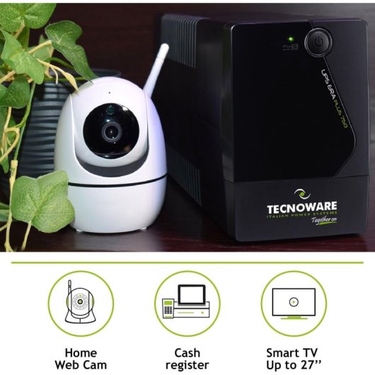 Tecnoware Era Plus 750 UPS Linha Interativa 750VA 525W com 2 Saídas Schuko