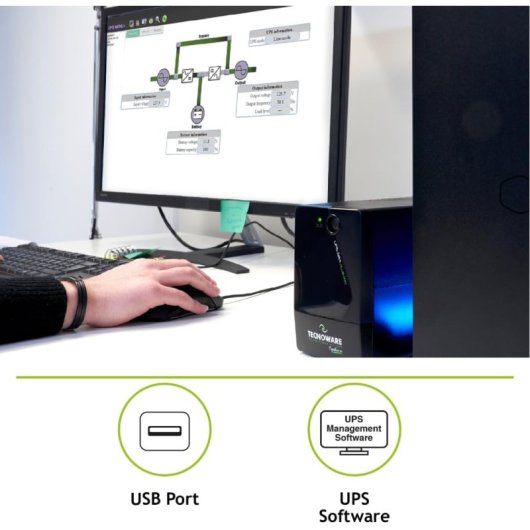 Tecnoware Ups Era Plus 1100, alimentation sans interruption 1100va, protection contre les coupures de courant