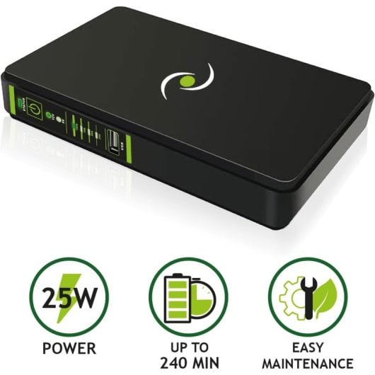 Tecnoware Era Plus DC Mini SAI 9VDC/12VDC PoE 24VDC/48VDC 25W Protección Contra Cortes de Energía