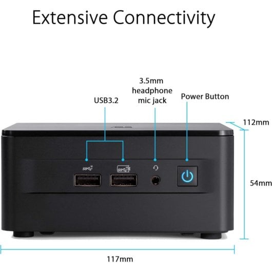 ASUS NUC 12 Pro Kit RNUC12WSHI700000I UCFF Intel Core i7-1260P