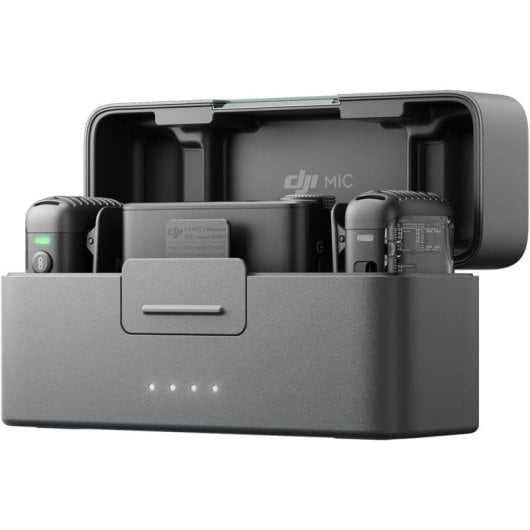 DJI Mic 2 Micrófono Inalámbrico con Cancelación de Ruido (2 TX + 1 RX + Estuche de Carga)