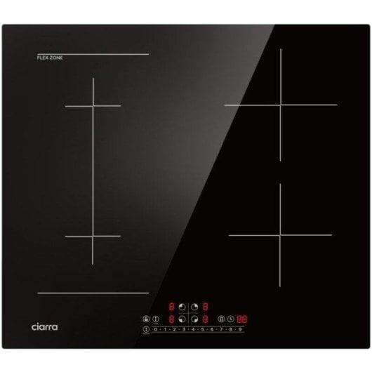 Piano a induzione Ciarra AWBIH4BF 4 zone 7200W Flex Boost 60cm Nero