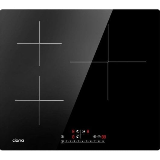 Ciarra AWBIH3B Plaque à induction 3 zones fonction Boost 6200W 60cm Noir