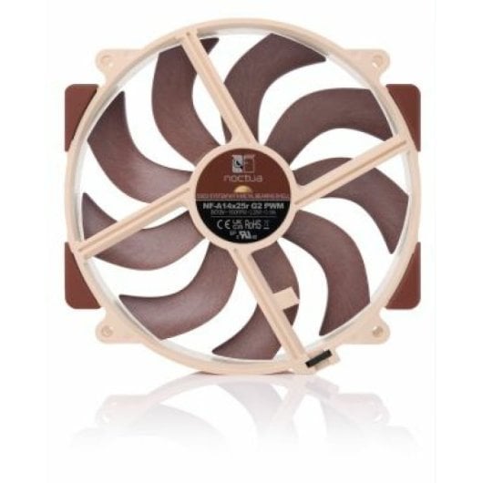 Ventilateur supplémentaire Noctua NF-A14x25r G2 PWM 140 mm, marron