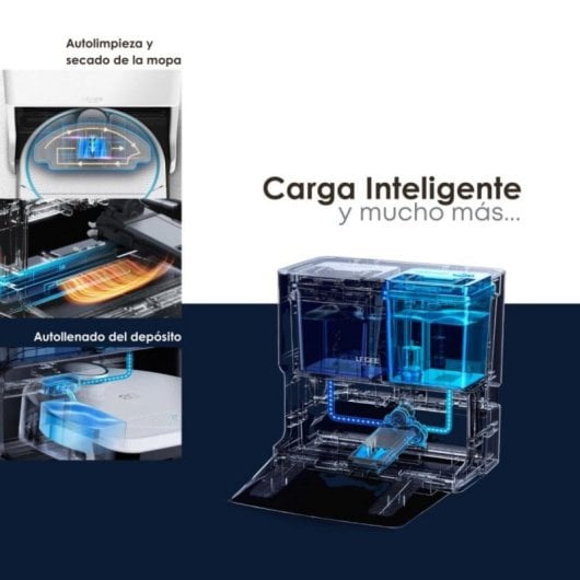Saugroboter mit Wischfunktion Smartbot Hobot LEGEE-D8 PRO Eco Compactor Mit Absaugstation Navigationsklasse LiDAR 5.000 Pa