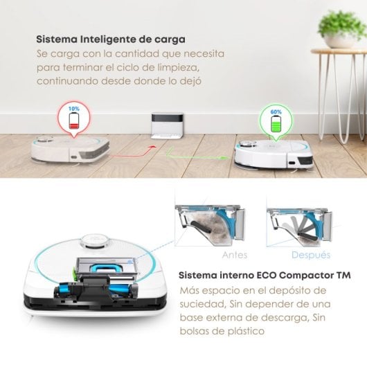 Aspirador de pó robô para esfregar chão Hobot LEGEE-D8 5000pa