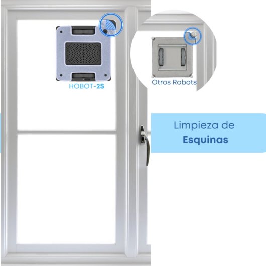 Limpador de janelas robô Hobot 2S com pulverizador automático duplo