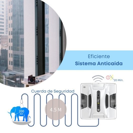 Limpador de janelas robô Hobot 2S com pulverizador automático duplo