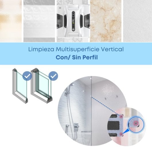 Limpador de janelas robô Hobot 2S com pulverizador automático duplo