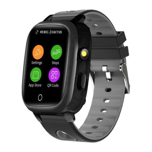 Rebel Cactus GO 4G WiFi Bluetooth GPS 41mm Schermo 1,4" Nero Resistente all’Acqua IP67 SOS