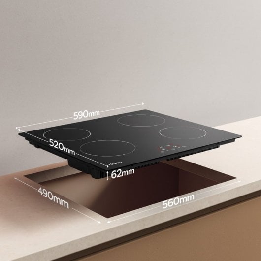 Ciarra AWBBIH4-D Placa de Inducción 4 Zonas 6000W 59cm