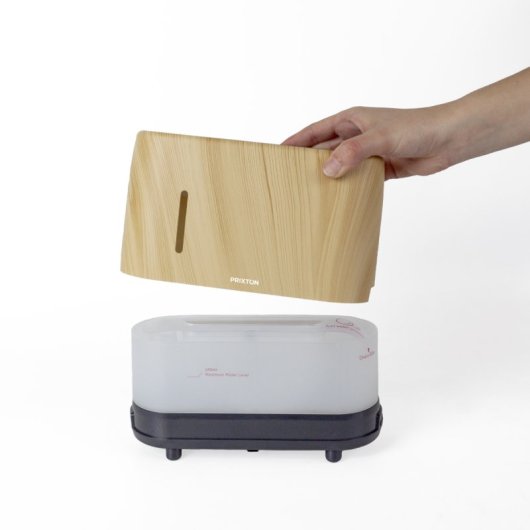 Prixton Essence Humidificador Y Difusor de Aromas con Efecto Llama Ultrasilencioso