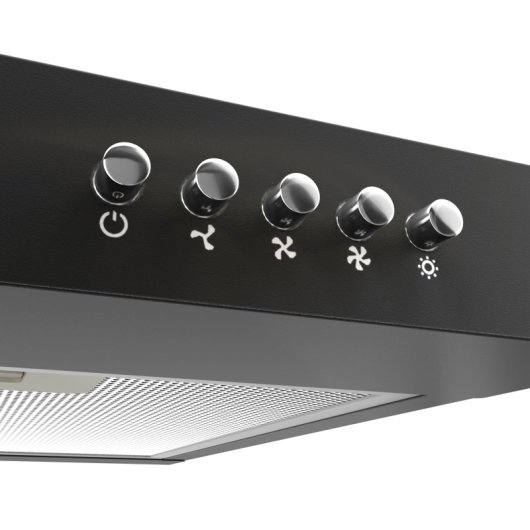 Ciarra AW6903DB Campana Extractora Decorativa de Recirculación 60cm A+ Negra