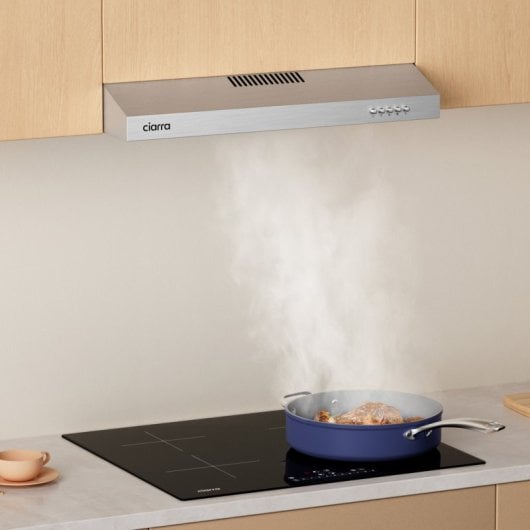 Ciarra AW6903DS Campana Extractora Decorativa de Recirculación 60cm A+ Acero Inoxidable