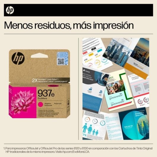 Cartucho HP EvoMore 937e Magenta Alto Rendimiento XL