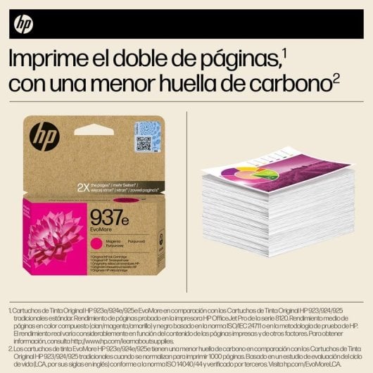 Cartucho HP EvoMore 937e Magenta Alto Rendimiento XL