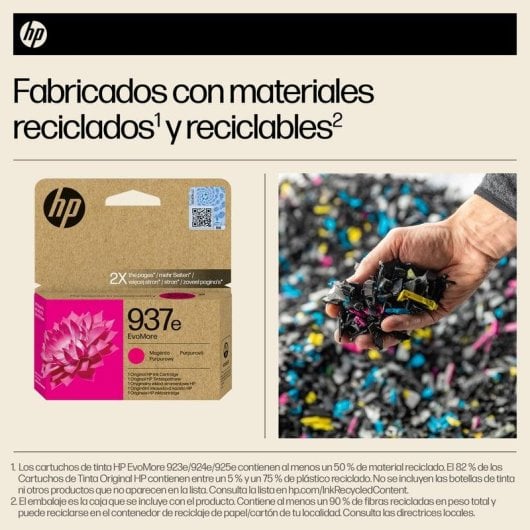 Cartucho HP EvoMore 937e Magenta Alto Rendimiento XL