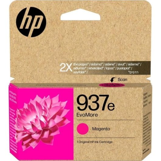 Cartucho HP EvoMore 937e Magenta Alto Rendimiento XL