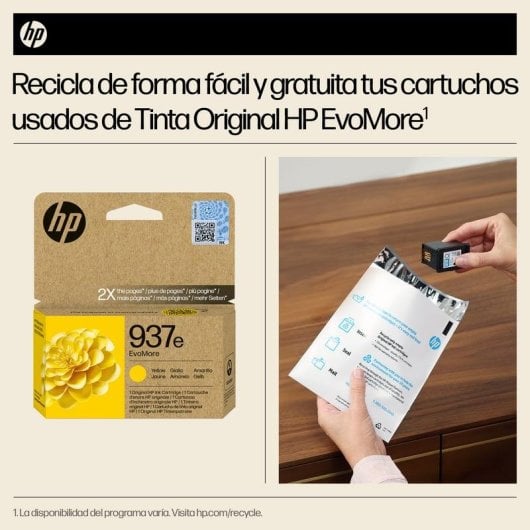 Cartucho de Tinta Original HP 937e EvoMore Amarillo