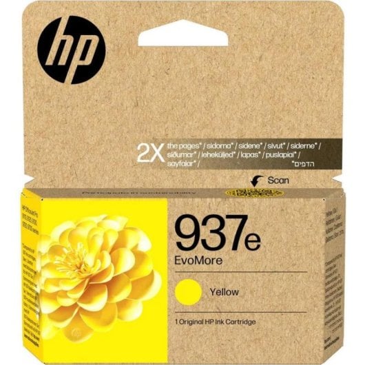 Cartucho de Tinta Original HP 937e EvoMore Amarillo