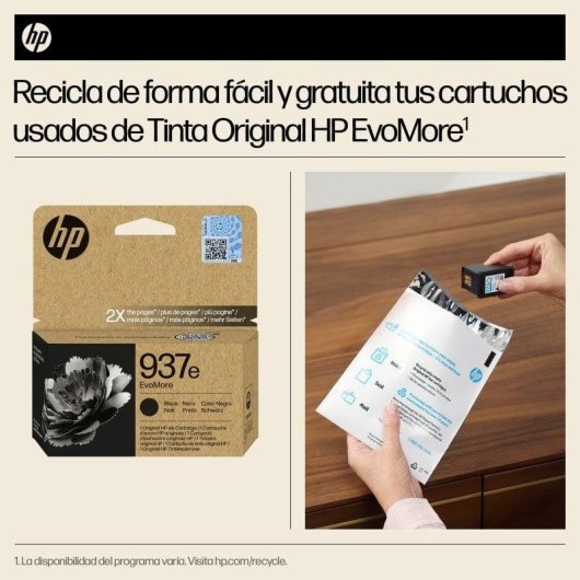 HP 937e EvoMore Schwarz Original-Tintenpatrone