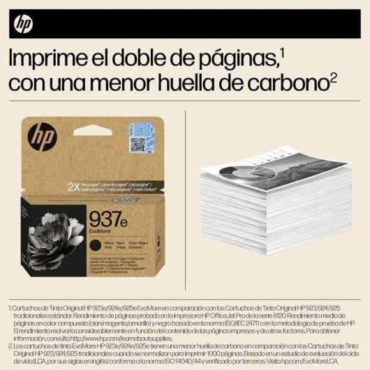 HP 937e EvoMore Schwarz Original-Tintenpatrone