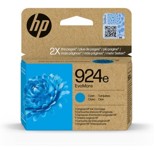 Cartucho de tinta original HP EvoMore 924e ciano