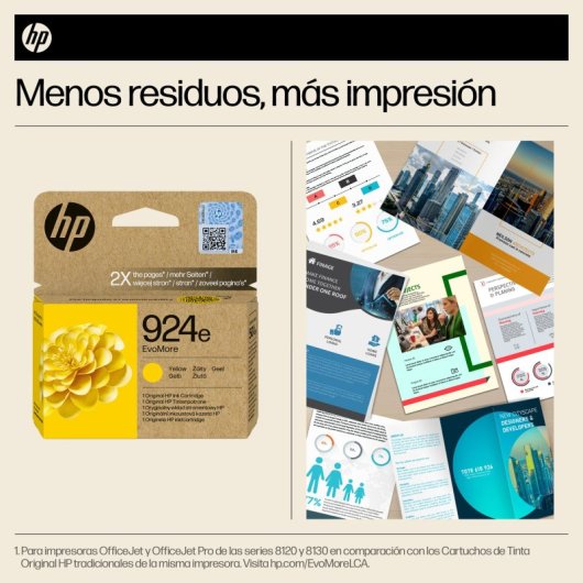 Cartucho de Tinta Original HP 924e EvoMore Amarillo