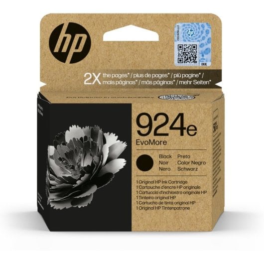 Cartucho de tinta preto original HP EvoMore HP 924e