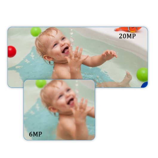 Kinsi A5 Mini Kids Cámara Infantil 2.0" 20MP con Funda de Silicona Azul