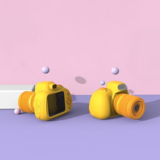 Kinsi D6S Cámara Infantil 2.4" 48MP Amarilla