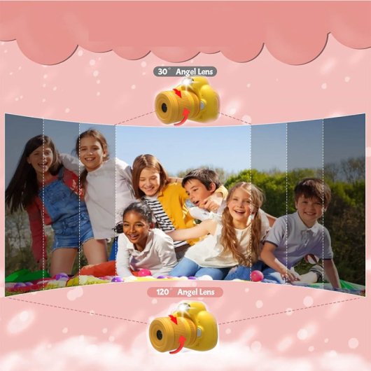 Kinsi D6S Cámara Infantil 2.4" 48MP Amarilla