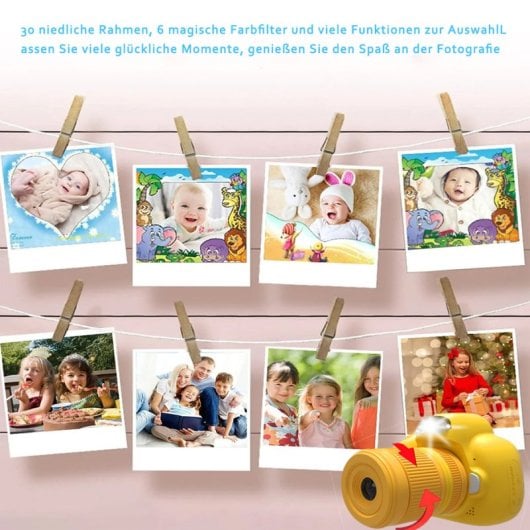 Kinsi D6S Cámara Infantil 2.4" 48MP Amarilla
