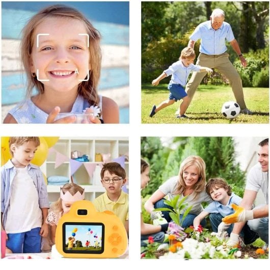Kinsi D6S Cámara Infantil 2.4" 48MP Amarilla