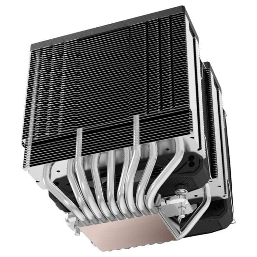 Mars Gaming MCPU-XU9 Disipador CPU Doble Torre TDP 400W 2x Ventiladores FDB 9 Heatpipes BPH Negro