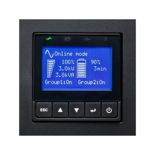 Eaton 9PX2200IRT2U SAI Doble conversión Online 2,2 kVA 2200W 10 Salidas AC Negro