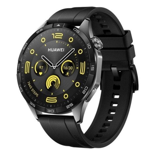 Huawei Watch GT 4 Bluetooth GPS NFC 46mm AMOLED Noir Taille Unique Étanche 5ATM SpO2