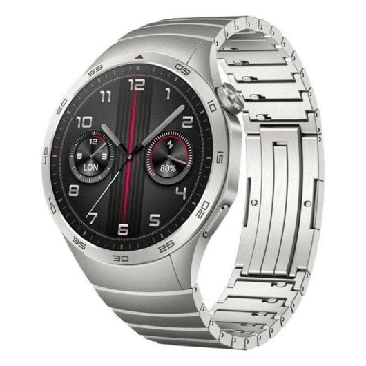 Huawei Watch GT 4 Bluetooth GPS NFC 46mm AMOLED Acier Inoxydable Gris ÉTANCHE 5ATM SpO2