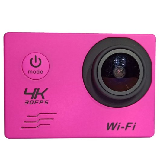 Kinsi H10-1 Cámara Deportiva 4K WIFI Mini Videocámara Rosa