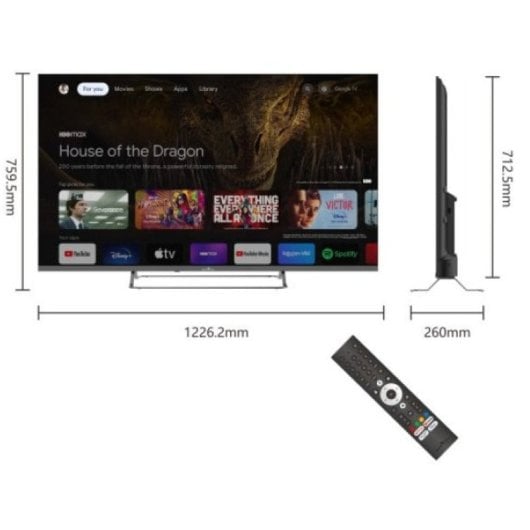 Smart Tech 55UG02V 55" LED UltraHD 4K Google TV