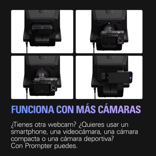 Elgato Prompter Teleprompter für Content-Ersteller + ausziehbares 3-teiliges Stahl-Einbeinstativ