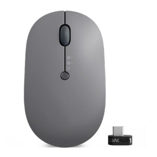 Lenovo Go Ratón Óptico Wireless Multidispositivo 2400DPI Gris