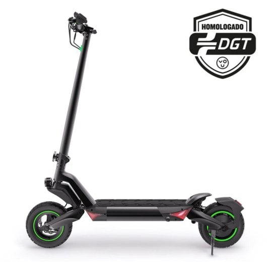 Monopattino Elettrico Youin XL MAX 1200W 10" Doppia Sospensione Freni Idraulici Omologato DGT Nero