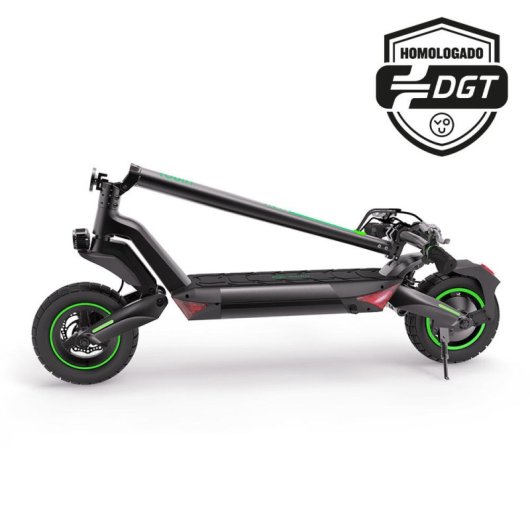 Monopattino Elettrico Youin XL MAX 1200W 10" Doppia Sospensione Freni Idraulici Omologato DGT Nero