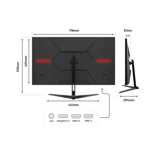 JAPANNEXT JN-IPS315UHDR 31,5" LED IPS UltraHD 4K HDR FreeSync