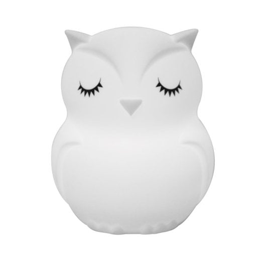 Owl Candeeiro Infantil com Altifalante Bluetooth Coruja Branco